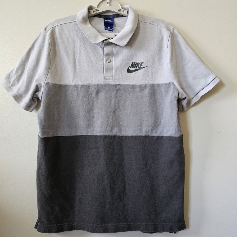 Vintage Nike‎ Polo Shirt Men's Size Medium Y2K Color Block 3 Color